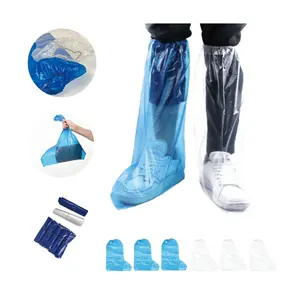 Ventes d'usine allongeant la housse de pluie de chaussures transparente jetable ménage couvre-bottes personnalisé
