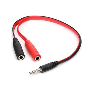 Adaptateur jack 2x3,5 mm femelle vers jack 3,5 mm mâle - idéal pour connecter des écouteurs ou des appareils audio. - Product Image 1