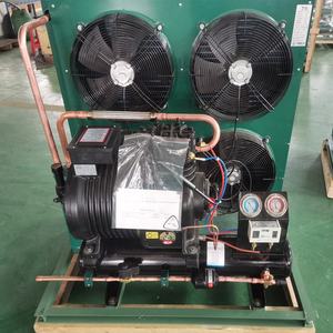 Стабильный энергосберегающий поршневой компрессор 380 В, конденсационный блок R410A, автоматический шестеренный насос, 5 л.с., 8 л.с., 10 л.с., 15 л.с., плоская пластина - Product Image 6