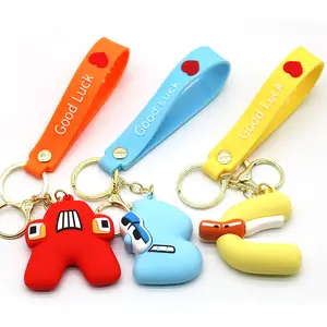 Alphabet knowledge key chain toy English Alphabet Animal doll toy Children's gift Educational Alphabet Knowledge key chain