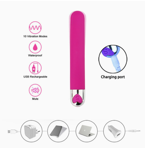 Juguetes Sexuales para Mujeres, Vibrador de Silicona en Forma de Corazón, Recargable por USB, 10 Velocidades, Resistente al Agua, Lubricado y Ecológico - Product Image 2