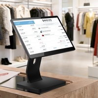 Directo de Fábrica, Terminal Punto de Venta Ultrafino de 15.6 Pulgadas, Sin Ventilador, con Sistema POS para Windows 11, Windows 10 y Android, con Soporte VESA y Cuerpo de Aluminio