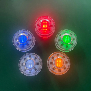 Borne lumineuse solaire LED étanche pour route, clignotante, de forme ronde, pour chaussée, lumière solaire LED pour chaussée, sécurité routière, blanche - Product Image 1