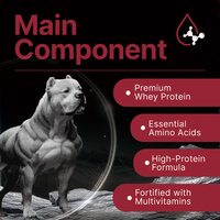 Pet Yuan suplemen kesehatan hewan peliharaan Protein tinggi penopang otot anjing pertumbuhan massal berat badan untuk anjing Bully