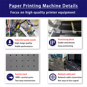 Machine d'impression de papier à alimentation automatique en un passage de 24 pouces 36 pouces Imprimante de gobelets en papier avec tête A3 A4 h <span class=keywords><strong>P</strong></span> - Product Image 5