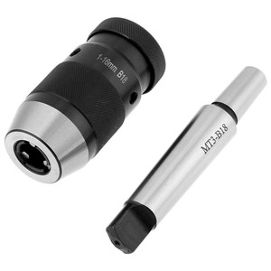 Mandrin de perceuse R8 MT4 à tige morse C20 à tige droite Machine CNC Mandrin de perceuse auto-serrant B12 B16 B18 B22 - Product Image 1