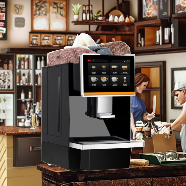 Automatic Espresso Coffee Machine 220V Professional Commercial Bean to Cup Automatic Coffee Machine Italy Black Latte Maker