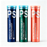 Tube de comprimés effervescents en aluminium avec impression de logo personnalisée pour l'emballage de compléments vitaminiques