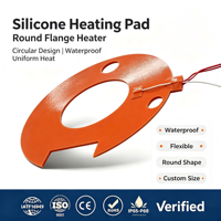 Coussin chauffant en silicone 12V 24V pour siège de voiture, chauffage flexible en caoutchouc avec adhésif 3M et thermostat