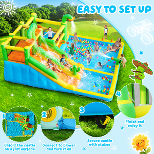 Parque Acuático Inflable FBSPORT, Castillo Inflable Gigante para Niños, Parque Acuático Inflable para Lago - Product Image 3