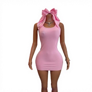 G02715C 2026 Spring/Summer Hot Sale Women's Vintage Solid Mini Off-Shoulder Straight Silhouette Worsted Anti-static <b>Dress</b> - Product Image 3