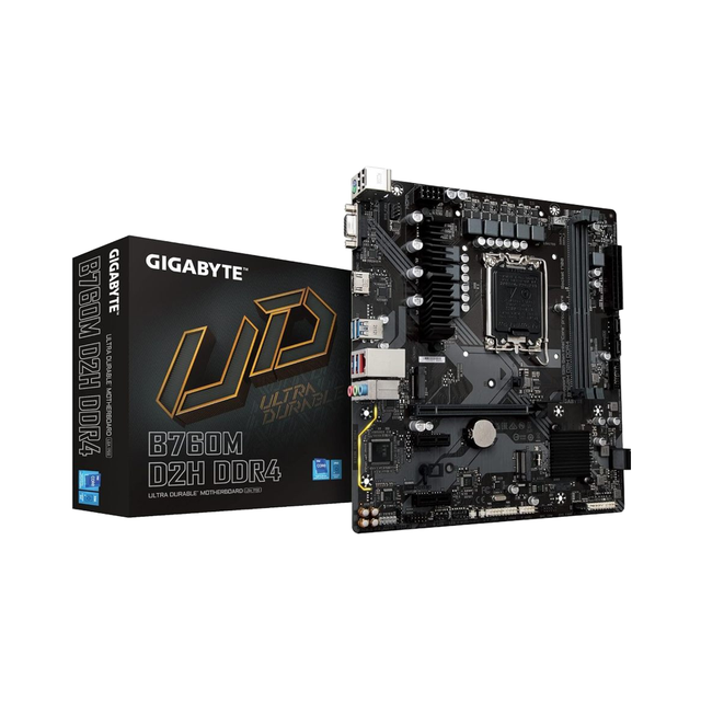 New GIGABYTE Intel Laptop Micro ATX Motherboard B760M D2H DDR4 Double-Channel SATA Integrated Graphics LGA 1700 64GB RAM 2.5GHz
