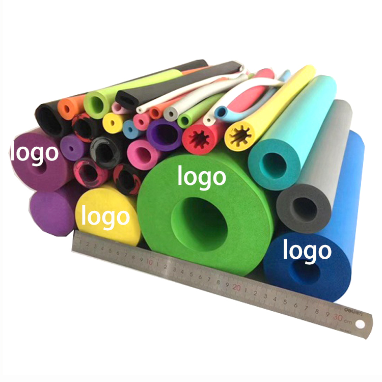 Изготовленный на заказ, высокая плотность, 3,5 дюйма, мягкий защитный цилиндр из вспененного этилвинилацетата и трубка из вспененного каучука для упаковки валиков из вспененного этилвинилацетата