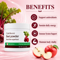 CubeSecret Poudre de Betterave Saveur Pomme Naturelle Sans OGM Superaliment Antioxydant Énergie Immunité Complément Alimentaire Quotidien