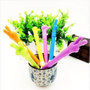 Novelty Stationery Hand Gesture Finger Shape Plastic Ball <b>Pen</b> Many Color for Choose - Product Image 5
