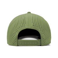 Casquette de golf sportive imperméable en tissu Oxford à 5 panneaux, perforations découpées au laser, maille respirante, ajustable, multicolore, avec logo PVC personnalisé, par le fabricant ML