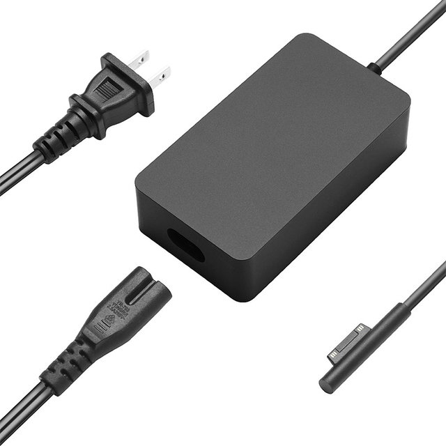 Japter Surface Pro Surface Laptop Charger 65W 15V 4A Power Adapter Charger for Microsoft Surface with USB Port