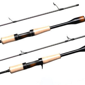 Canne à pêche spinning/<span class=keywords><strong>casting</strong></span> ultralégère UL Power 2 pièces avec guides Fuji, en carbone haute performance, enroulement en spirale inversée, 5'4" 6'6" pour la truite - Product Image 2