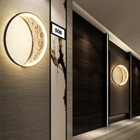 Applique murale LED de fond de couloir d'intérieur, lampe murale d'art moderne, lune modélisation étoile lampe de lune décorative