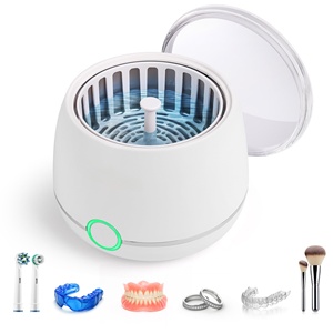 Limpiador Ultrasónico Portátil para Dentaduras Postizas, Venta al Por Mayor de Fabricante Chino, para Limpieza Dental en el Hogar, Limpiador de Dentaduras y Aparatos Ortodóncicos - Product Image 1