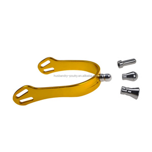 <span class=keywords><strong>Éperons</strong></span> de cheval en aluminium avec 4 tiges interchangeables, <span class=keywords><strong>éperons</strong></span> interchangeables en aluminium pour cheval, couleur noire - Product Image 3