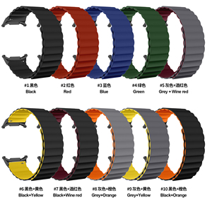 <span class=keywords><strong>Bracelet</strong></span> de montre-<span class=keywords><strong>bracelet</strong></span> en silicone à fermeture magnétique haut de gamme RYB pour <span class=keywords><strong>Samsung</strong></span> <span class=keywords><strong>Galaxy</strong></span> <span class=keywords><strong>Watch</strong></span> Ultra 47mm <span class=keywords><strong>Bracelet</strong></span> de brassard de sport - Product Image 5