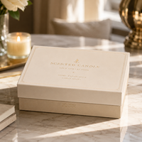 Cajas Rígidas Personalizadas de Dos Piezas con Tapa y Base para Empaque de Set de Regalo de Velas Aromáticas