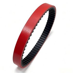 Correa de distribución de caucho engrosada y resistente al desgaste para máquina de corte de tiras, correa transportadora de 20 mm, 1.5-5.0 mm, OEM Rojo 3M-318 384 5M-255 T5-455 - Product Image 2