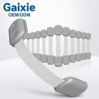 Verrous de sécurité pour enfants Gaixie (lot de 12) - Loquets adhésifs multi-usages pour meubles, cuisine, sièges de toilettes