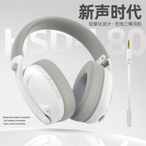 Audífonos Smail Wolf L80 Over-Ear, Inalámbricos 2.4G, Conexión USB Tipo C, Ligeros, con Altavoces Dinámicos para Juegos - Product Image 4