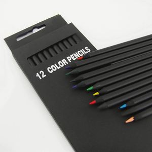 Crayons de couleur écologiques pour adultes, 12 couleurs, dureté HB, en bois, certifiés EN71, pour usage scolaire - Product Image 2