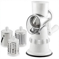 Fabrieksgroothandel multifunctionele automatische draagbare handroller groentesnijder siliconen roterende kaasrasp aardappel fruit