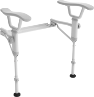 SA001 Barre d'appui de sécurité pour toilettes, pour personnes âgées, enceintes, handicapées, support pour siège de toilettes, poignée d'assistance.