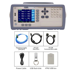 Sistema de Medición de Temperatura con Termopar Tipo K Multicanal Industrial AT4516, Material ABS, Termómetro Digital OEM/ODM - Product Image 4
