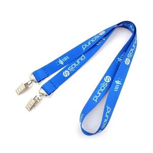 OEM Sublimation Logo <b>Lanyards</b> with Metal Hook, Soft and Water Resistant for Promotions - Product Image 1