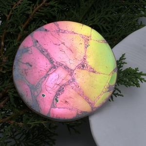 Ensemble de sous-verres élégants faits à la main, écologiques, en marbre coloré irrégulier, avec motif gravé, résistants à la chaleur et à l'eau, pour la maison - Product Image 6