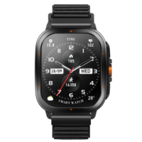 Montre intelligente GPS TS500 - Boussole et baromètre pour sports de plein air, résistance à l'eau 1ATM/IP68, 128 modes sportifs, surveillance de la fréquence cardiaque