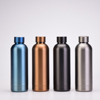 Botella de agua de acero inoxidable con aislamiento a granel de 500ml, termo de vacío impreso con logotipo personalizado para un rendimiento óptimo en frío