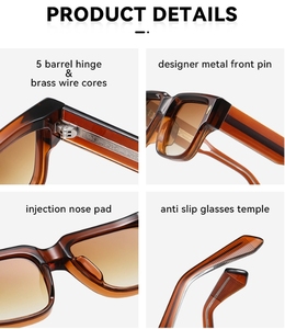GWTNN Gafas De Sol <span class=keywords><strong>Moda</strong></span> De Lujo <span class=keywords><strong>Moda</strong></span> Hombre polarizzato quadrato stile di tendenza occhiali da sole occhiali da sole - Product Image 6