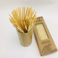 100% biodégradable Foin Pailles De Blé Naturel Pailles à Boire