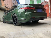 Pour Lexus LS350 500H fibre de carbone Type A voiture diffuseur arrière Kit de carrosserie lèvre avant aileron arrière