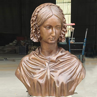Statue en bronze Florence Nightingale, sculpture médicale, pour la décoration des halls d'accueil, des collèges médicaux et des écoles.