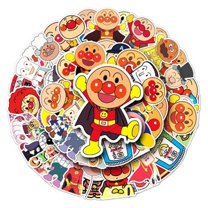 52PCS Factory Glattes Haar Kreative <span class=keywords><strong>Anime</strong></span> Dekoration Spaß Peripherie Anpanman Aufkleber Kühlschrank Gitarre Desktop Aufkleber - Product Image 6