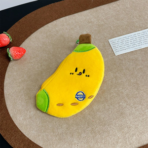 Porte-monnaie en peluche Kawaii en forme de fruits, porte-clés, breloque de <span class=keywords><strong>sac</strong></span> souple en forme de pomme et banane, mini portefeuille zippé, accessoire esthétique pour <span class=keywords><strong>sac</strong></span> <span class=keywords><strong>à</strong></span> <span class=keywords><strong>dos</strong></span>, cadeau - Product Image 3