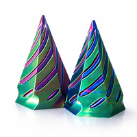Vente en gros de jouets anti-stress à la mode, mini vortex en spirale imprimé en 3D pour enfants
