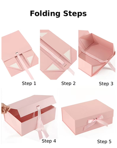 Caja de Regalo de Papel Personalizada Negra Reciclable Única, Caja de Envío Impresa Personalizada, Caja de Regalo Plegable de Lujo para Regalos - Product Image 4