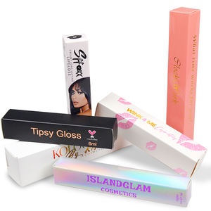Best Sale Custom Design Biodegradable Cosmetics Lipstick Lipgloss Packaging Tubes Paper Board Paper Box Emballage Cosmetic Xinde