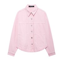 Veste bomber décontractée élégante et tendance en tissu respirant vert clair pour femmes, printemps