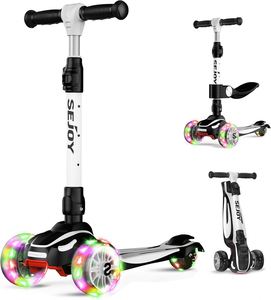 สกู๊ตเตอร์สำหรับเท้าขนาดใหญ่แบบพับได้สกูตเตอร์สำหรับเด็กมีล้อปรับสมดุล3ล้อ - Product Image 1