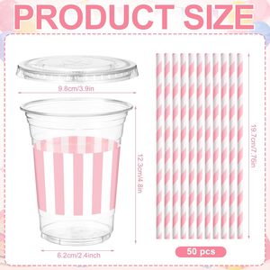 Disposable <b>Initial</b> Plastic <b>Cup</b> 12 oz Wedding Personalized <b>Cup</b> for Wedding Reception Baby Shower Birthday Party - Product Image 5